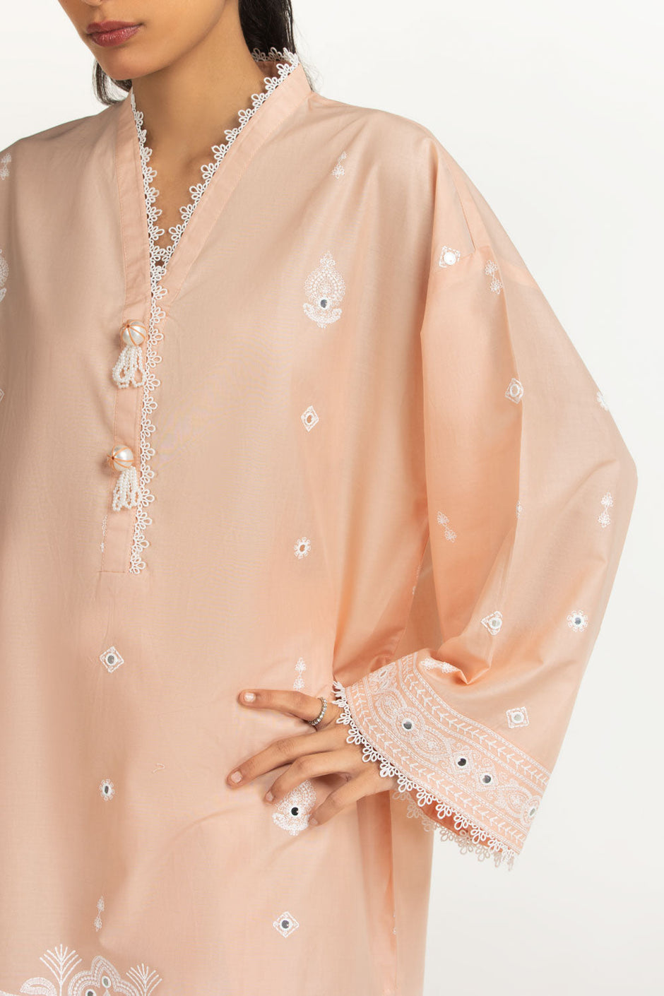 3PC Lawn Sequins Embroidered Suit