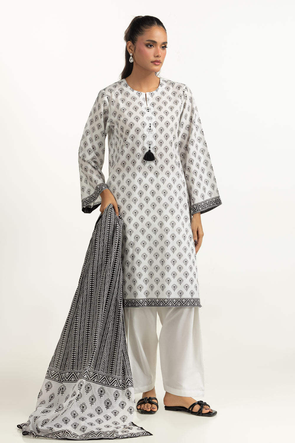 3PC Printed Lawn Suit