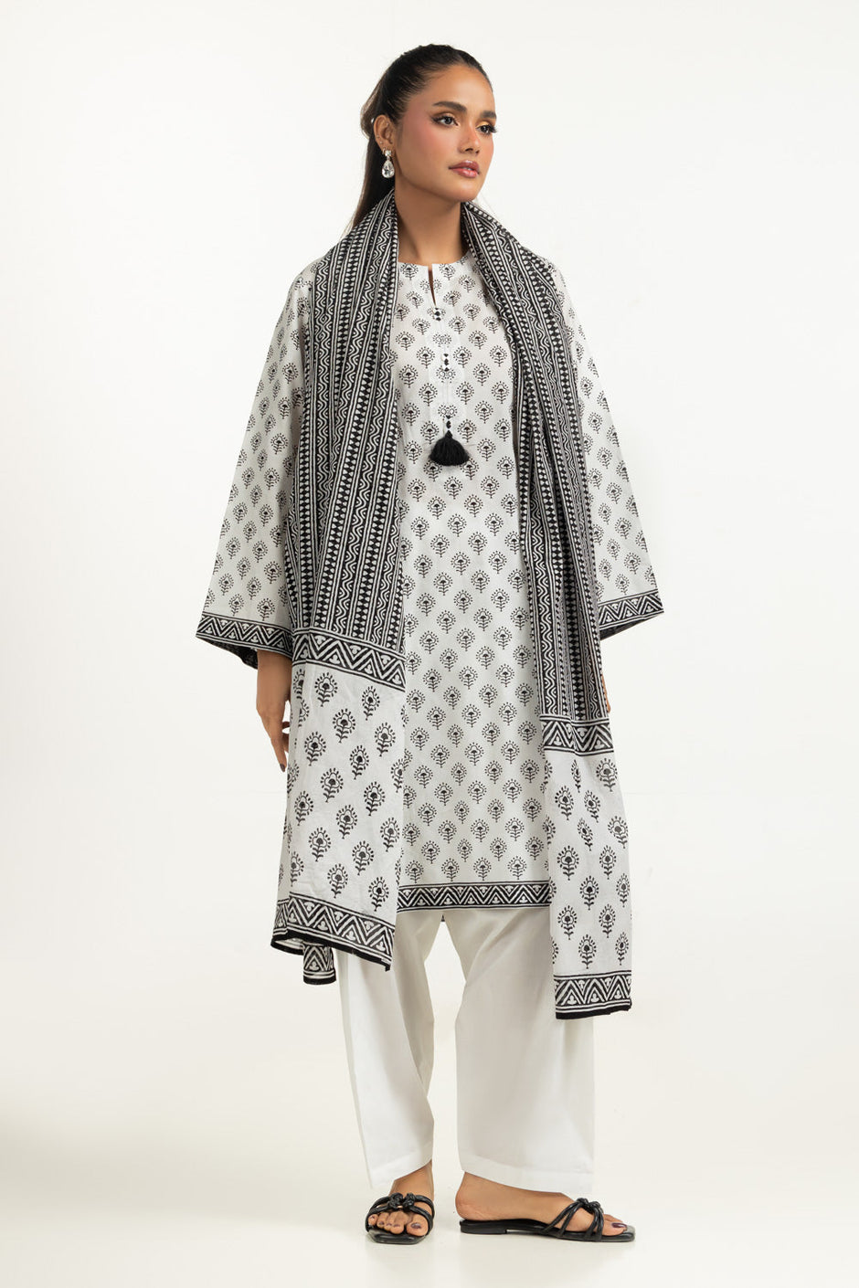 3PC Printed Lawn Suit