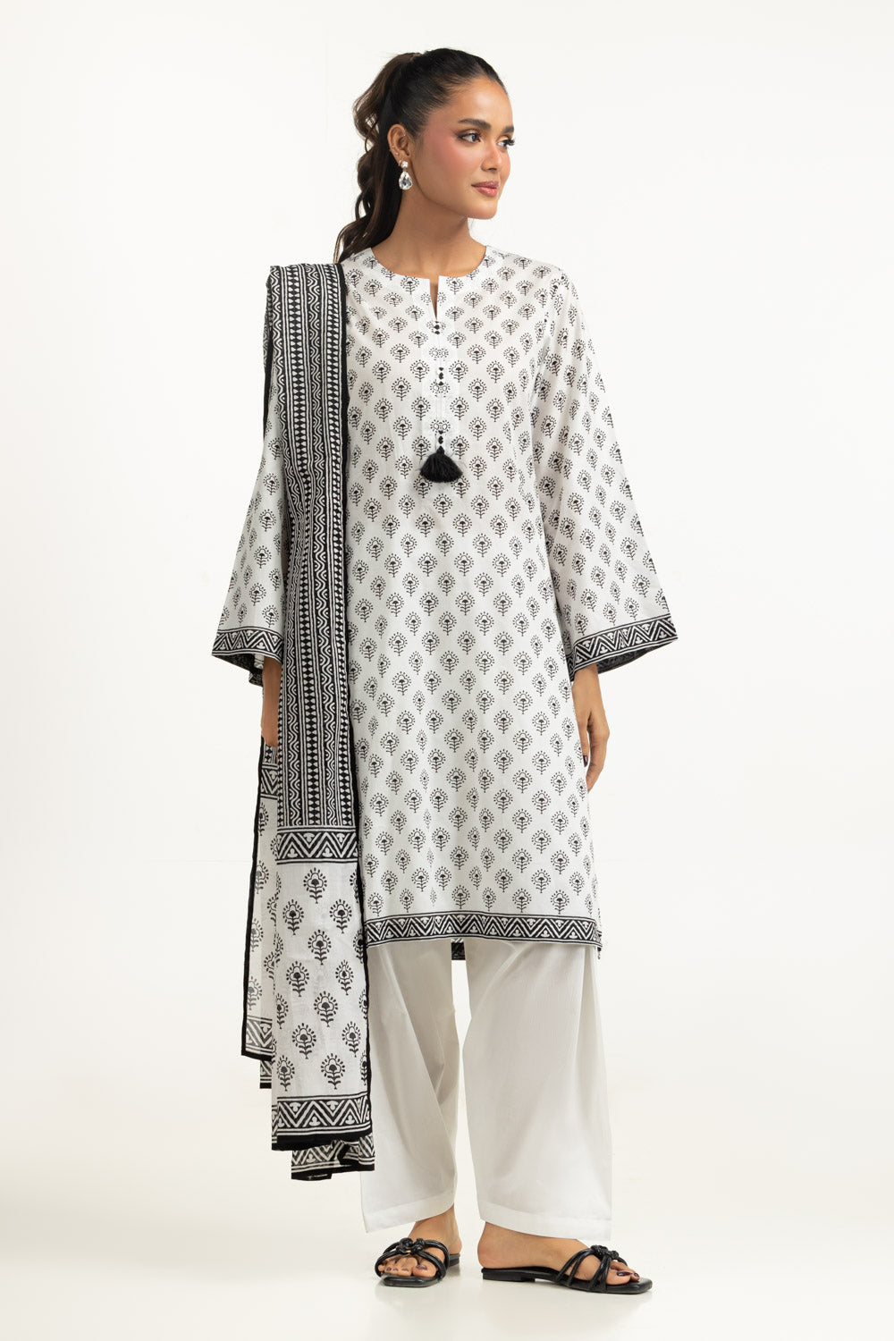 3PC Printed Lawn Suit