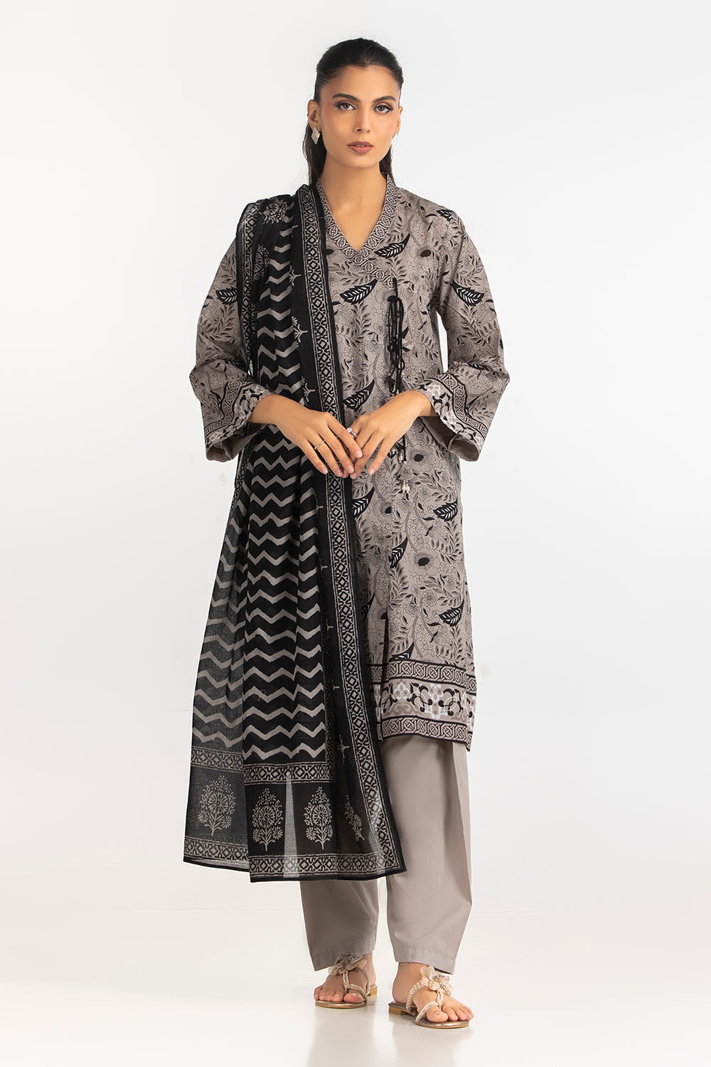 3PC Printed Lawn Suit