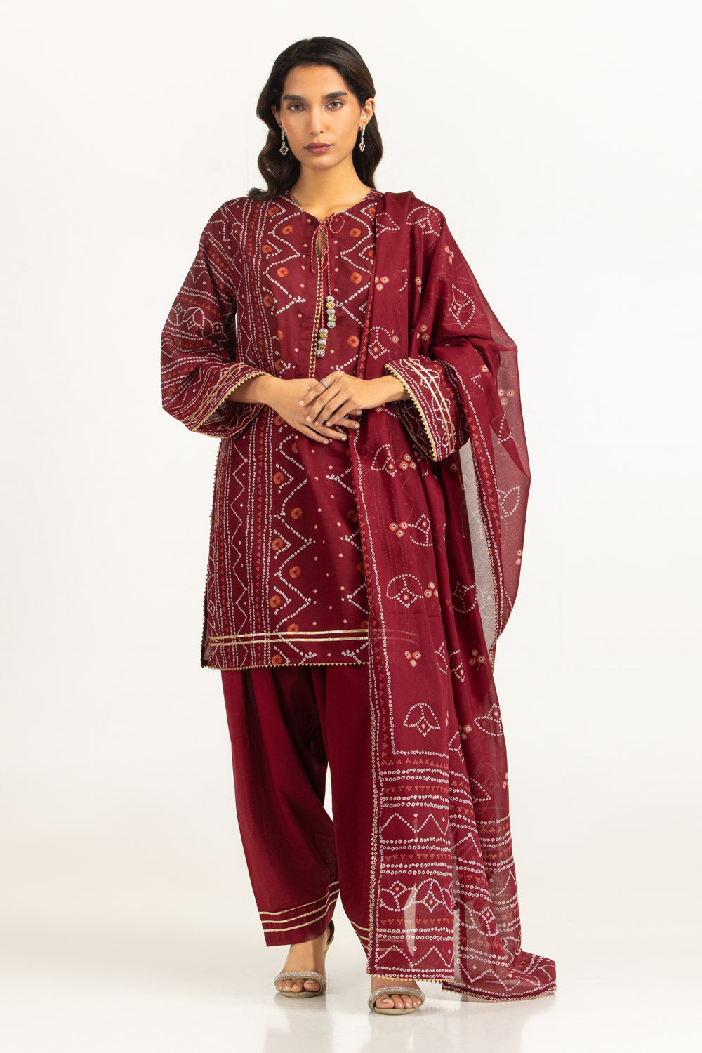 3PC Printed Lawn Suit