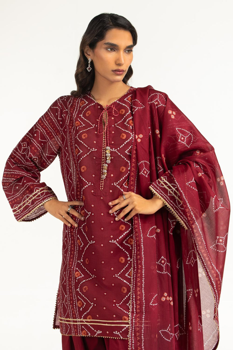 3PC Printed Lawn Suit