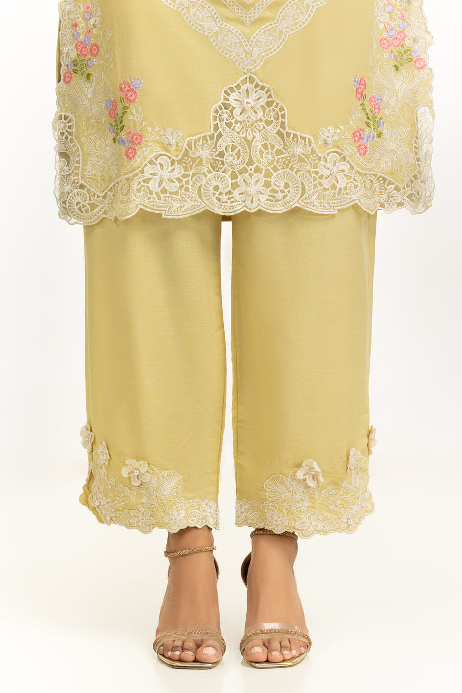 3PC Swiss Lawn Slub Embroidered Suit