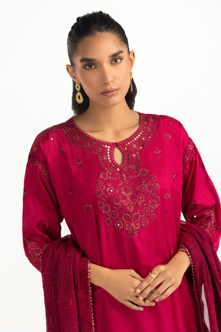 3PC Thai Silk Embroidered Suit