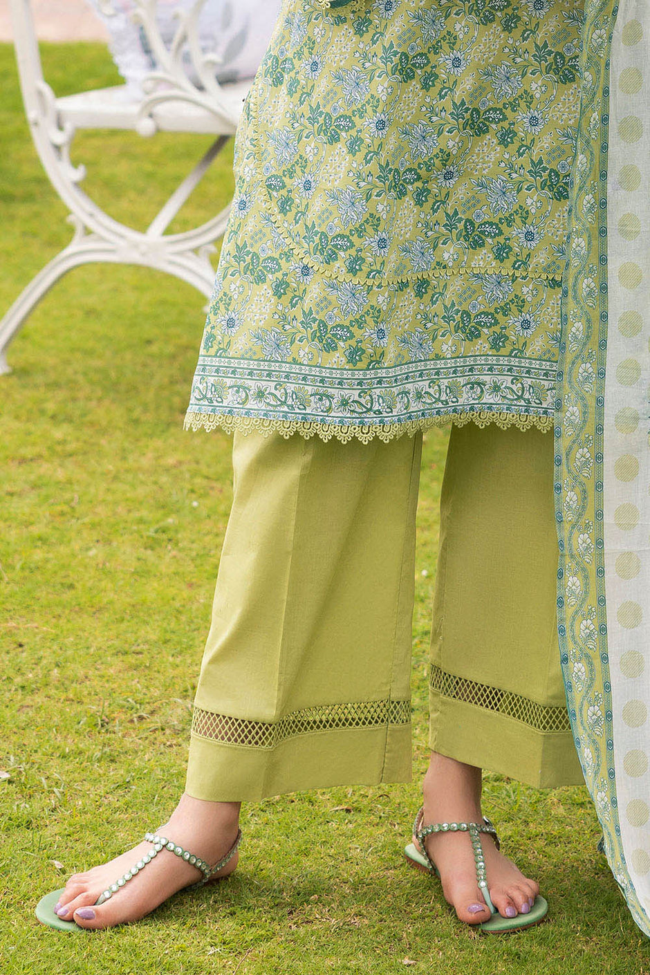 3 Piece Printed Suit