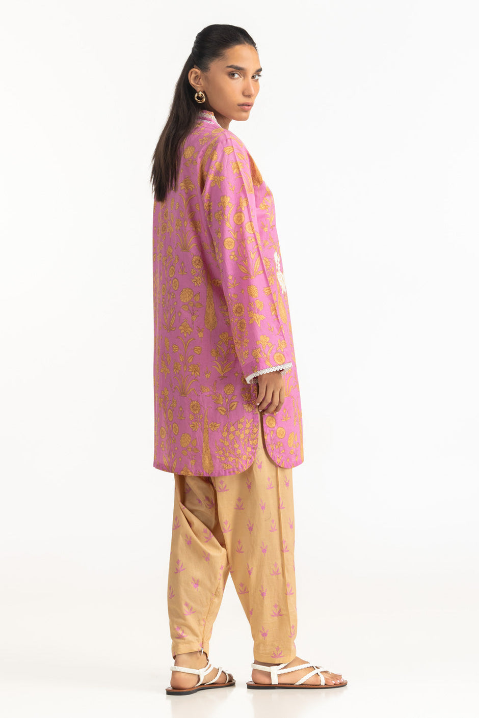 Cambric Embroidered Co-Ord Set