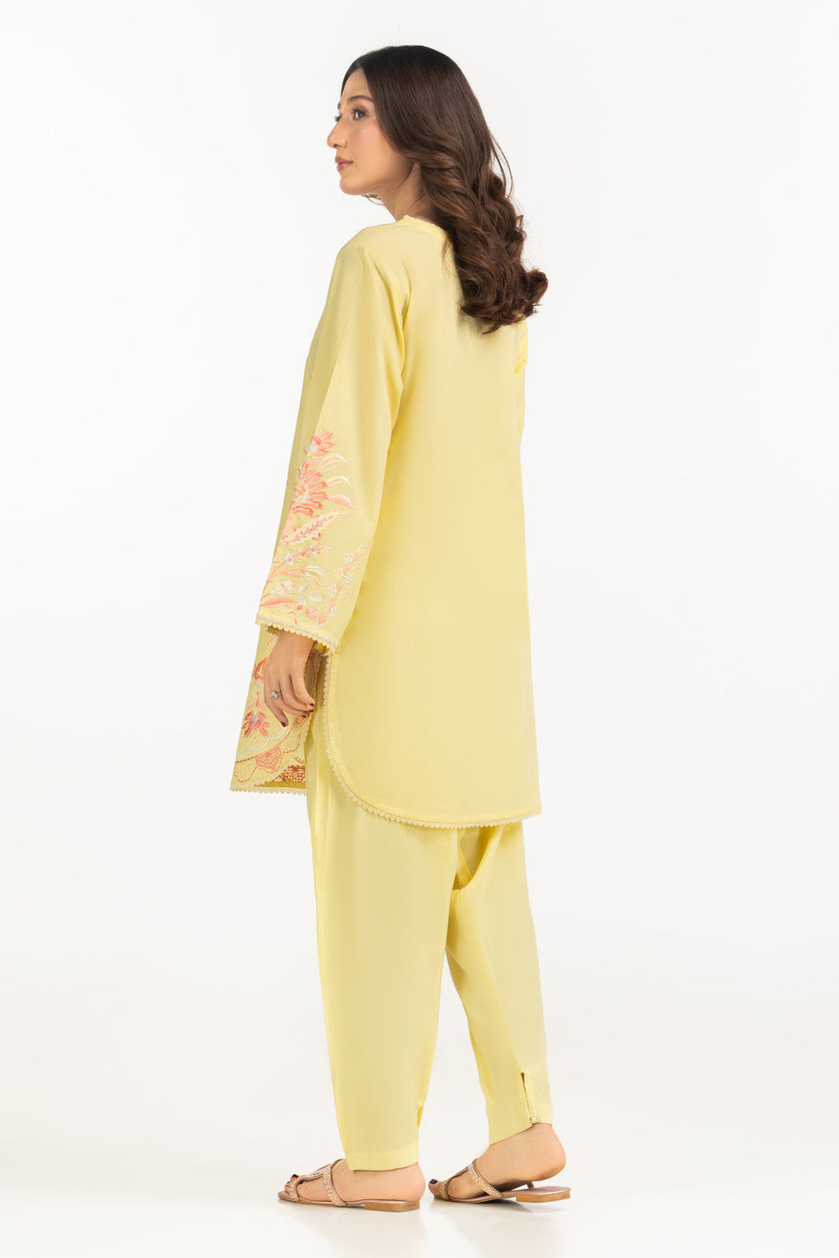 Cambric Embroidered Co-Ord Set