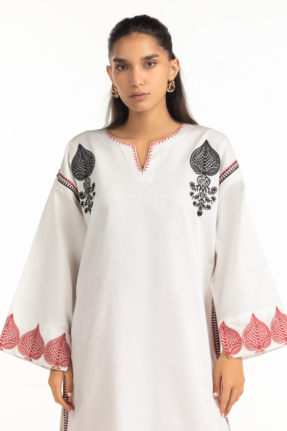 Cambric Embroidered Co-Ord Set