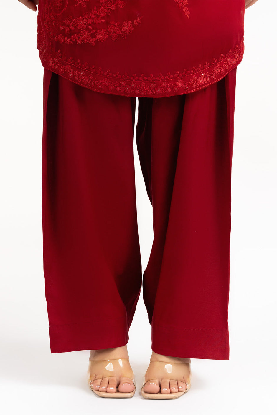 Chiffon Embroidered Shirt And Trouser
