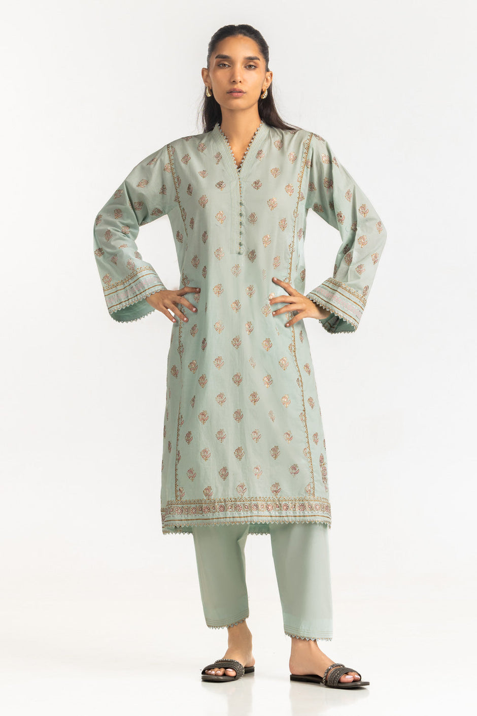 Cross Hatch Block Printed Co-Ord Set