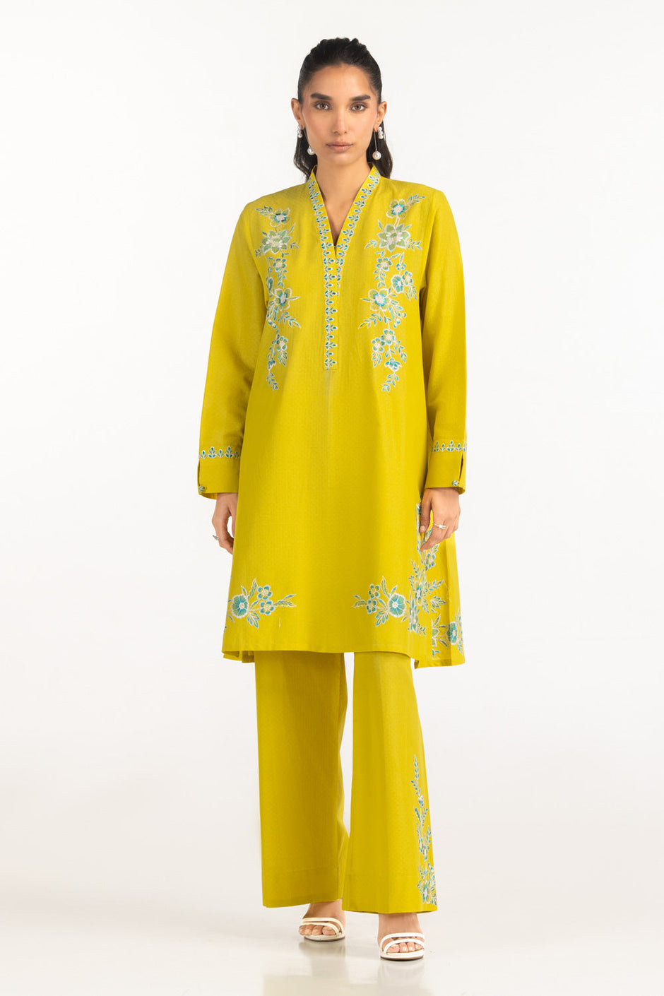Dobby Embroidered Co-Ord Set
