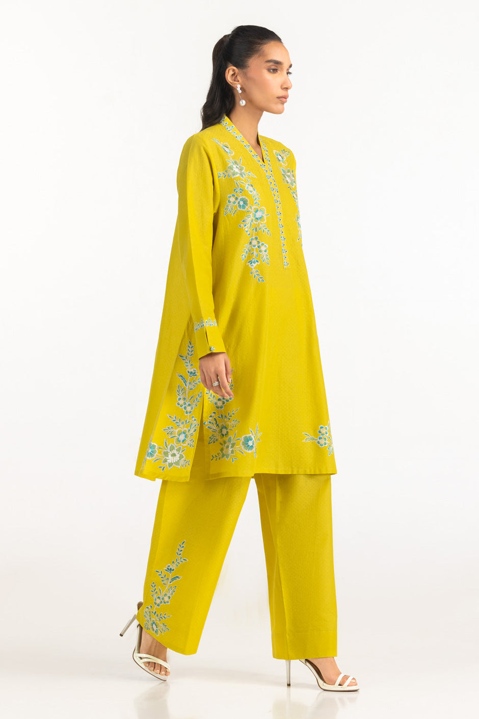 Dobby Embroidered Co-Ord Set