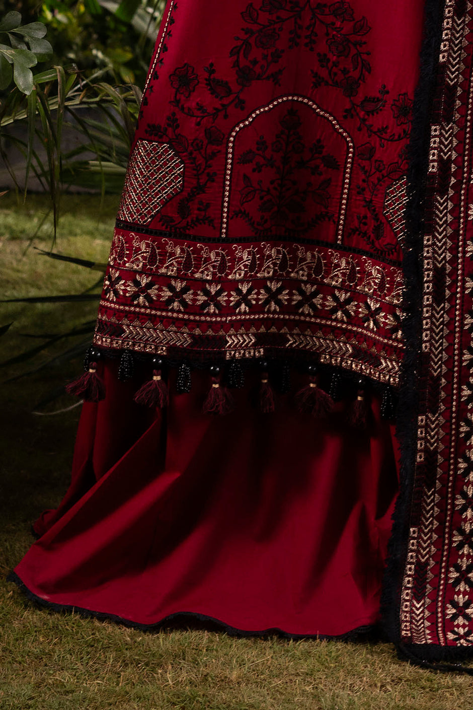 3 Piece Embroidered Lawn Suit with Embroidered Chiffon Dupatta