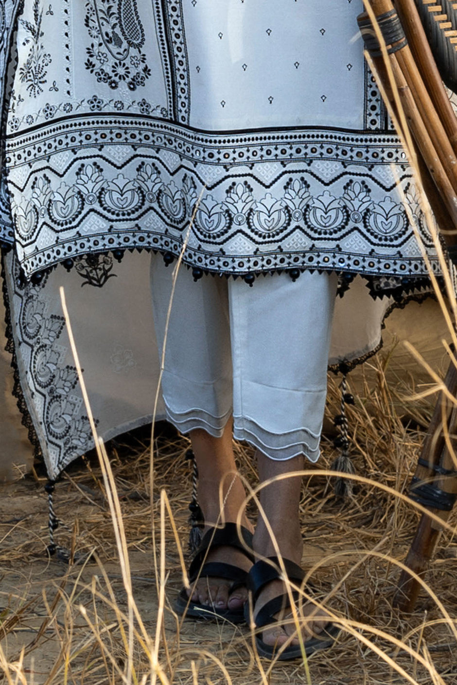 3 Piece Embroidered Lawn Suit with Embroidered Paper Cotton Dupatta