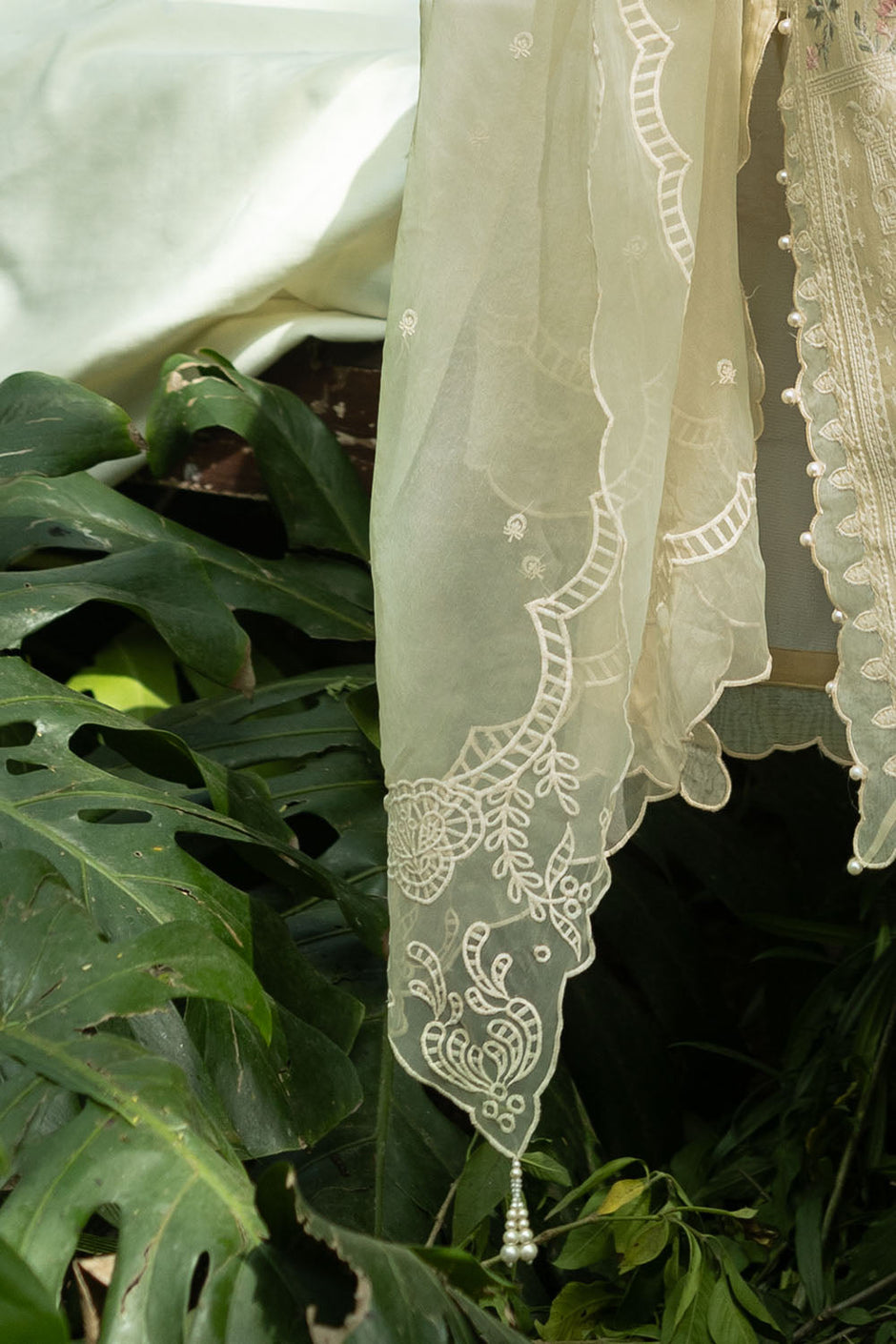 3 Piece Embroidered Lawn Suit and Embroidered Organza Dupatta