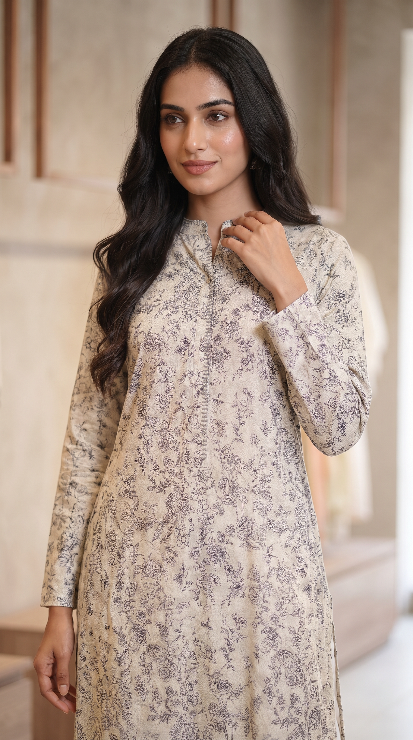 1PC Lawn Printed Shirt