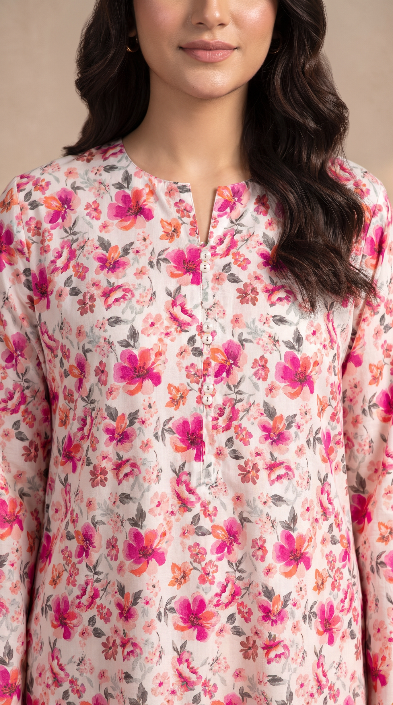 1PC Lawn Printed Shirt