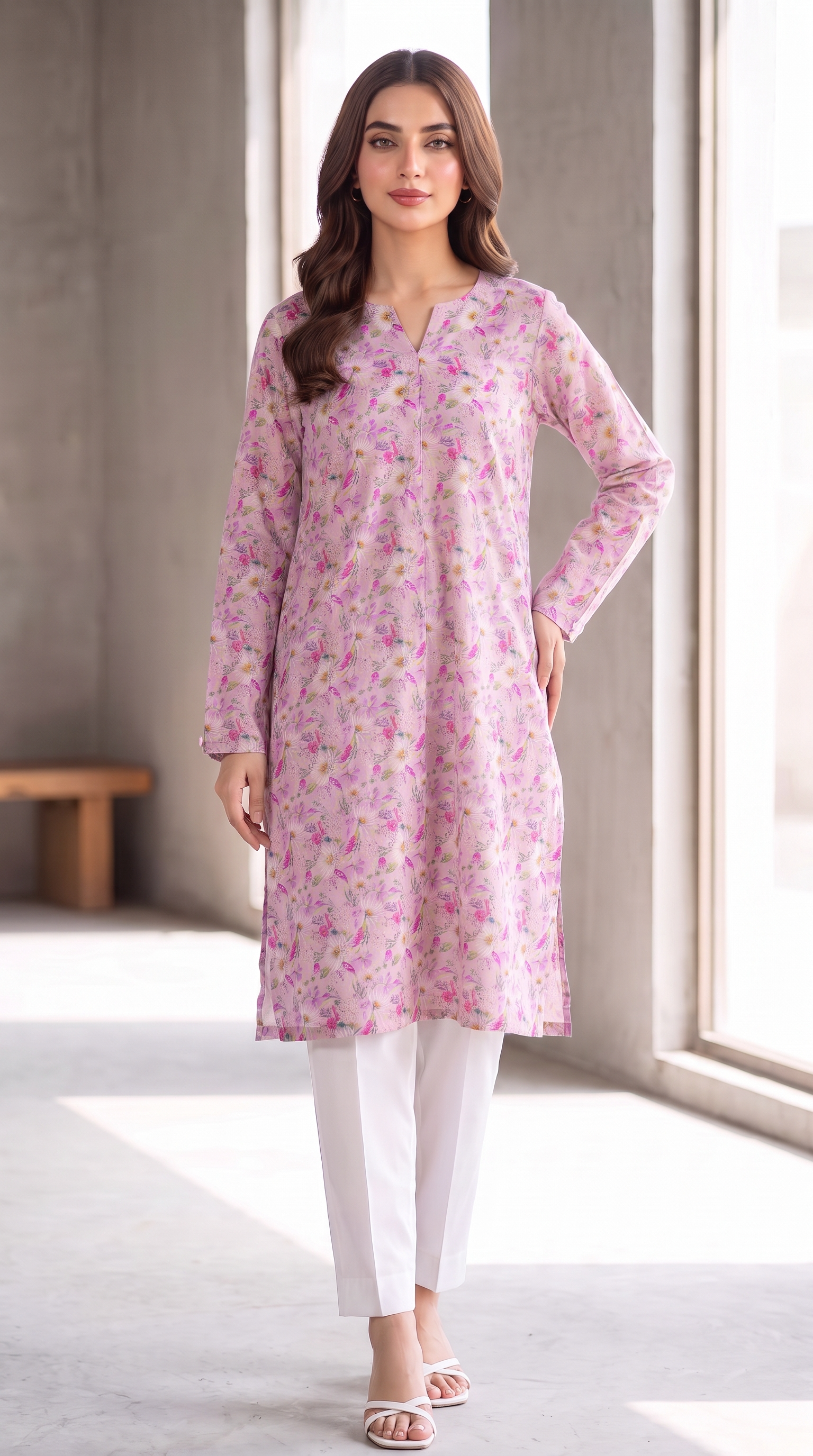 1PC Lawn Printed Shirt