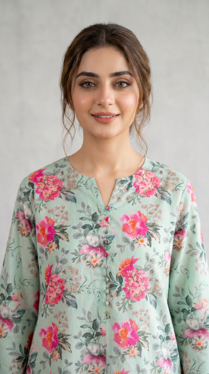 1PC Lawn Printed Shirt