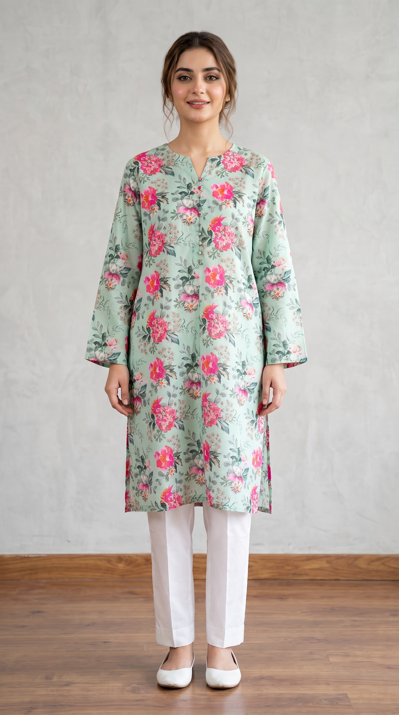 1PC Lawn Printed Shirt