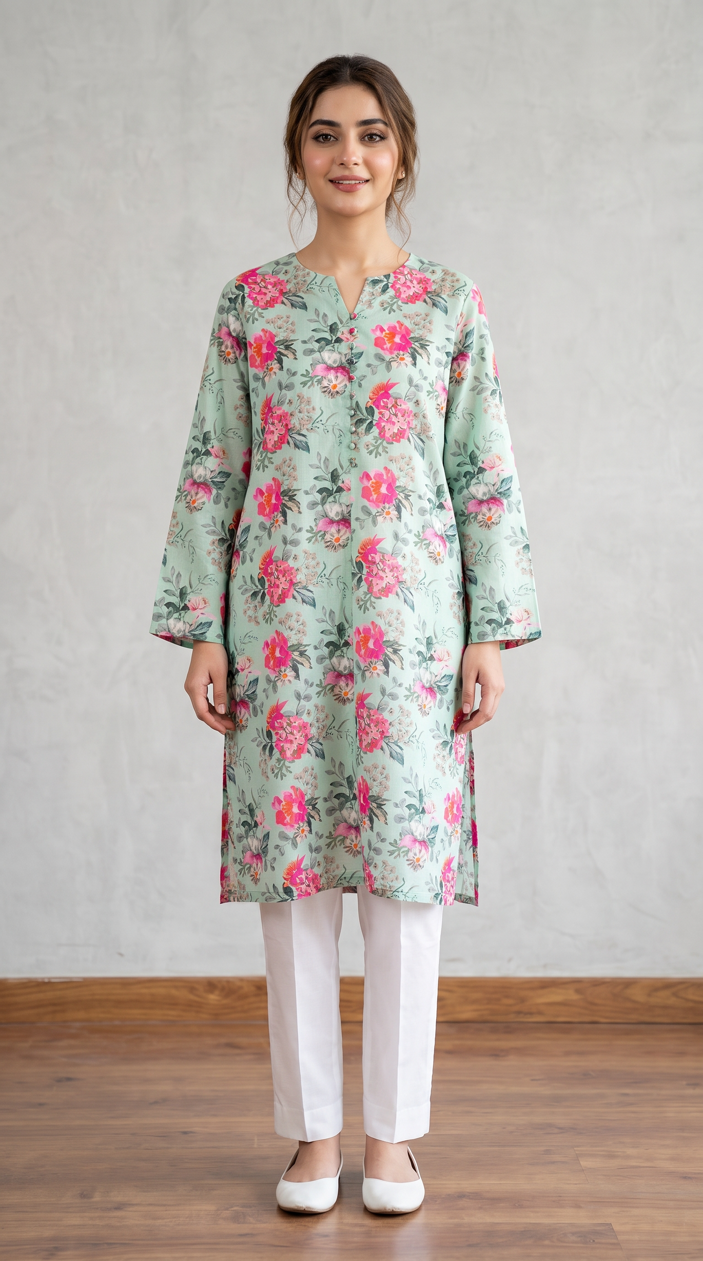 1PC Lawn Printed Shirt