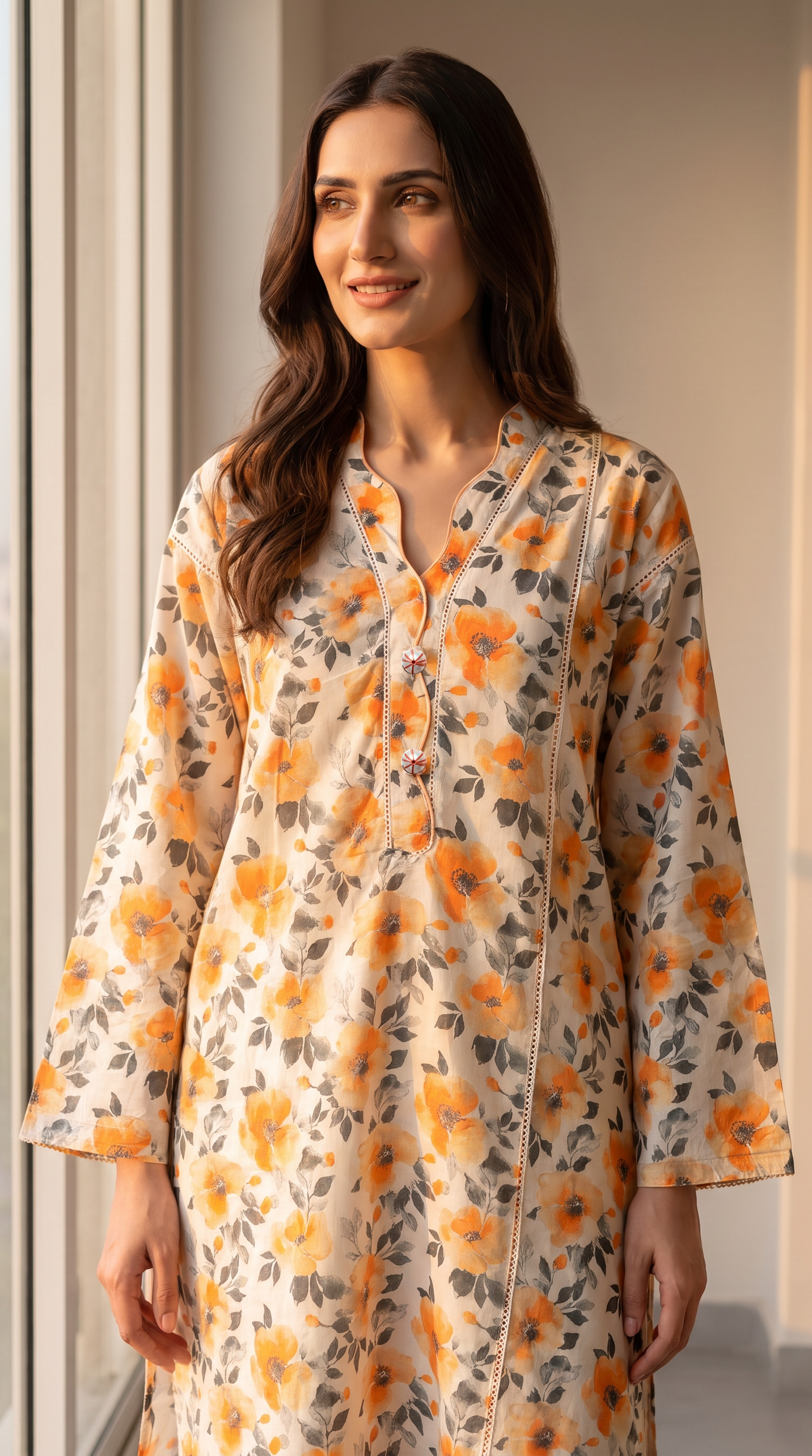 1PC Lawn Printed Shirt