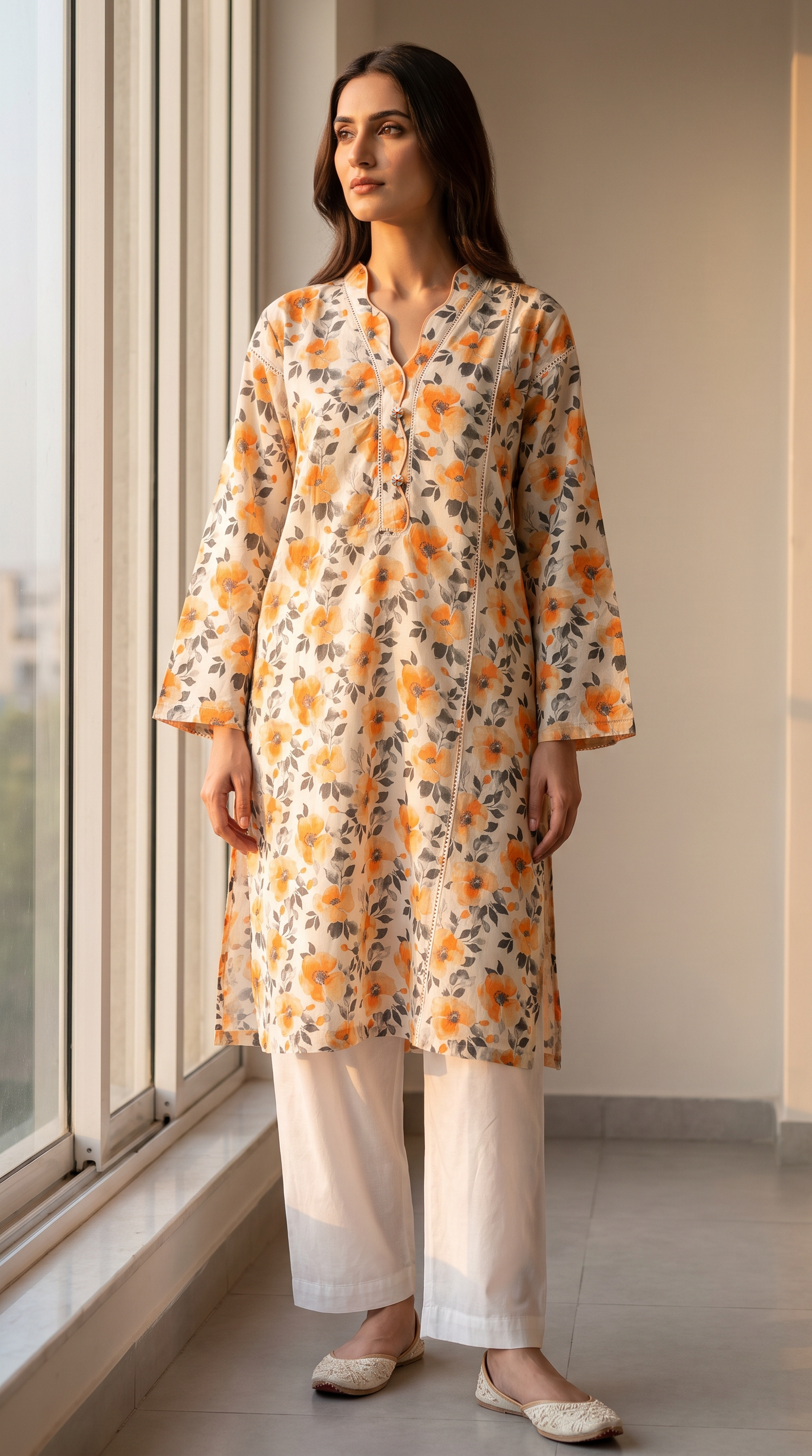 1PC Lawn Printed Shirt