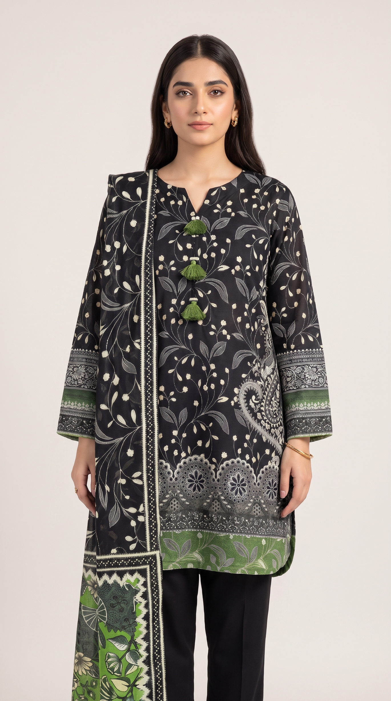 3Pc Printed Suit