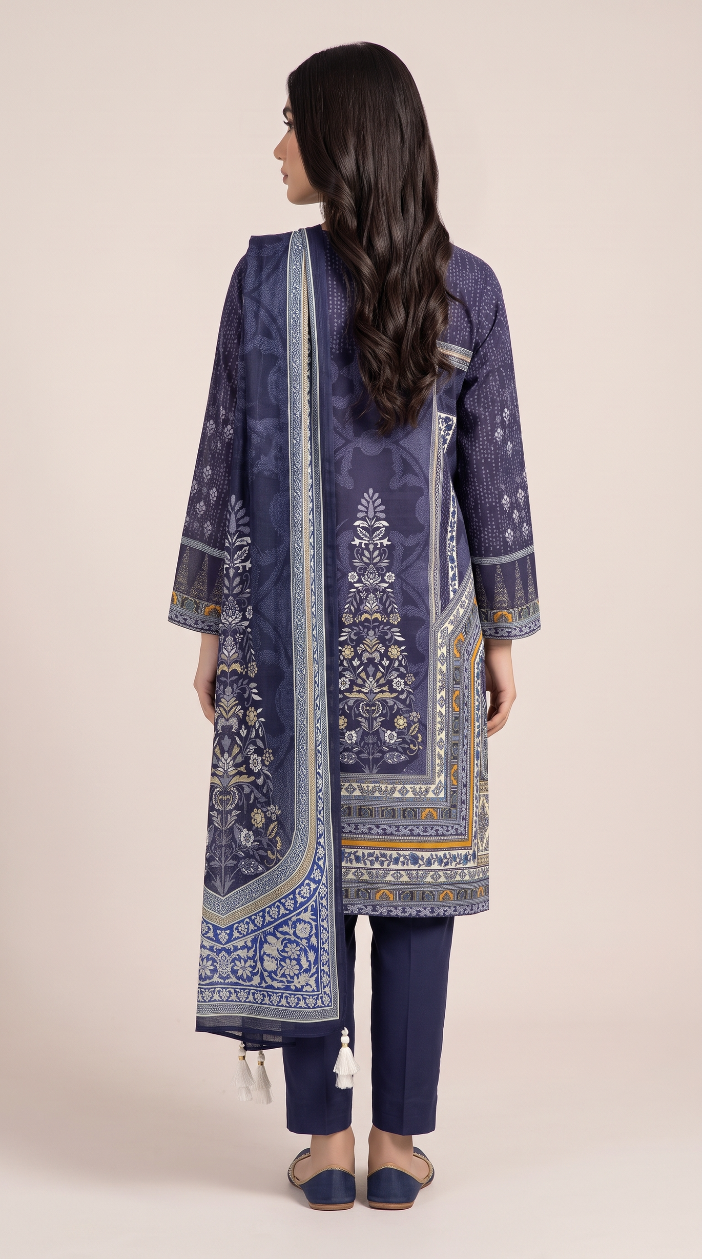 3Pc Printed Suit
