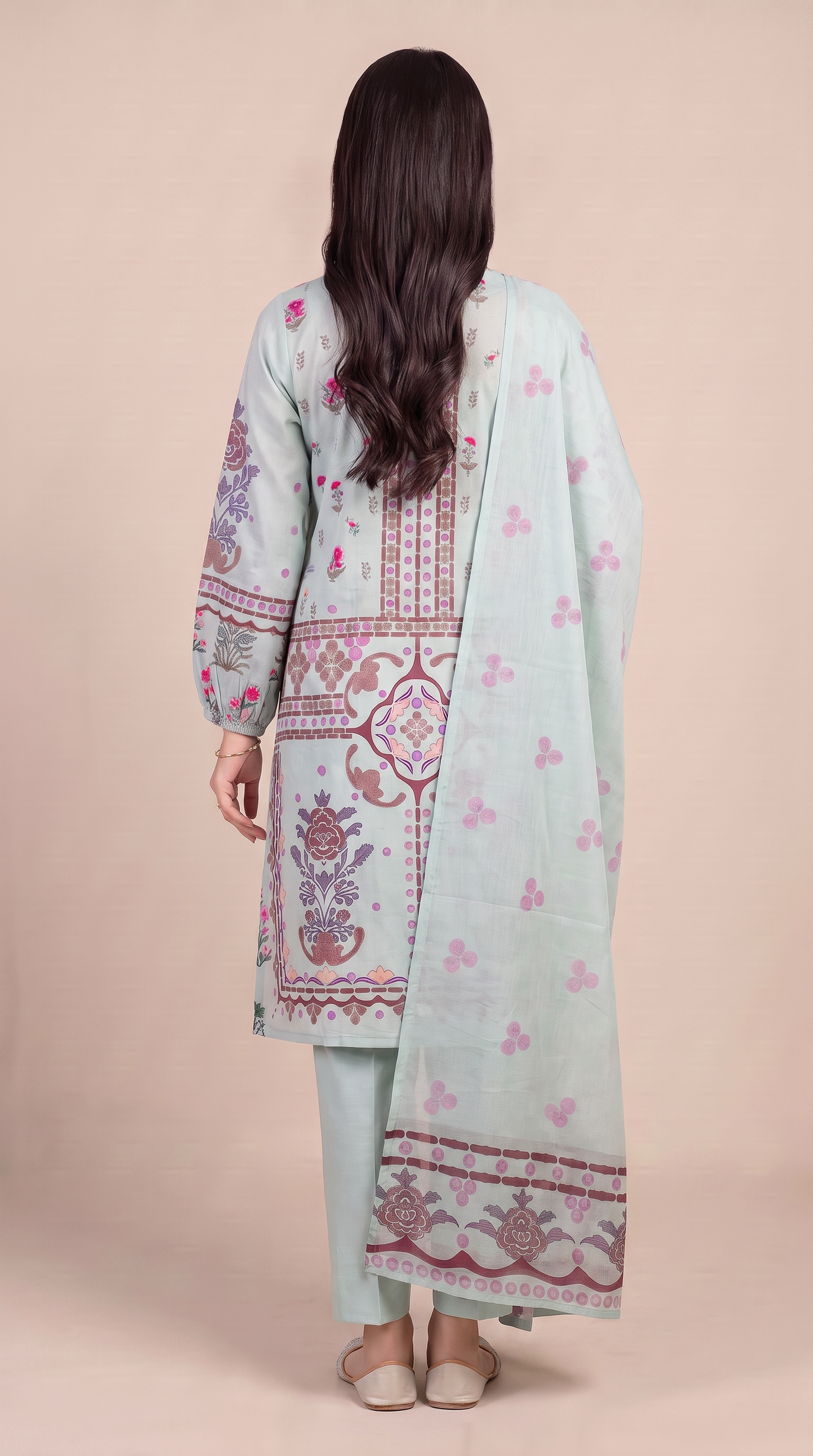 3Pc Printed Lawn Suit