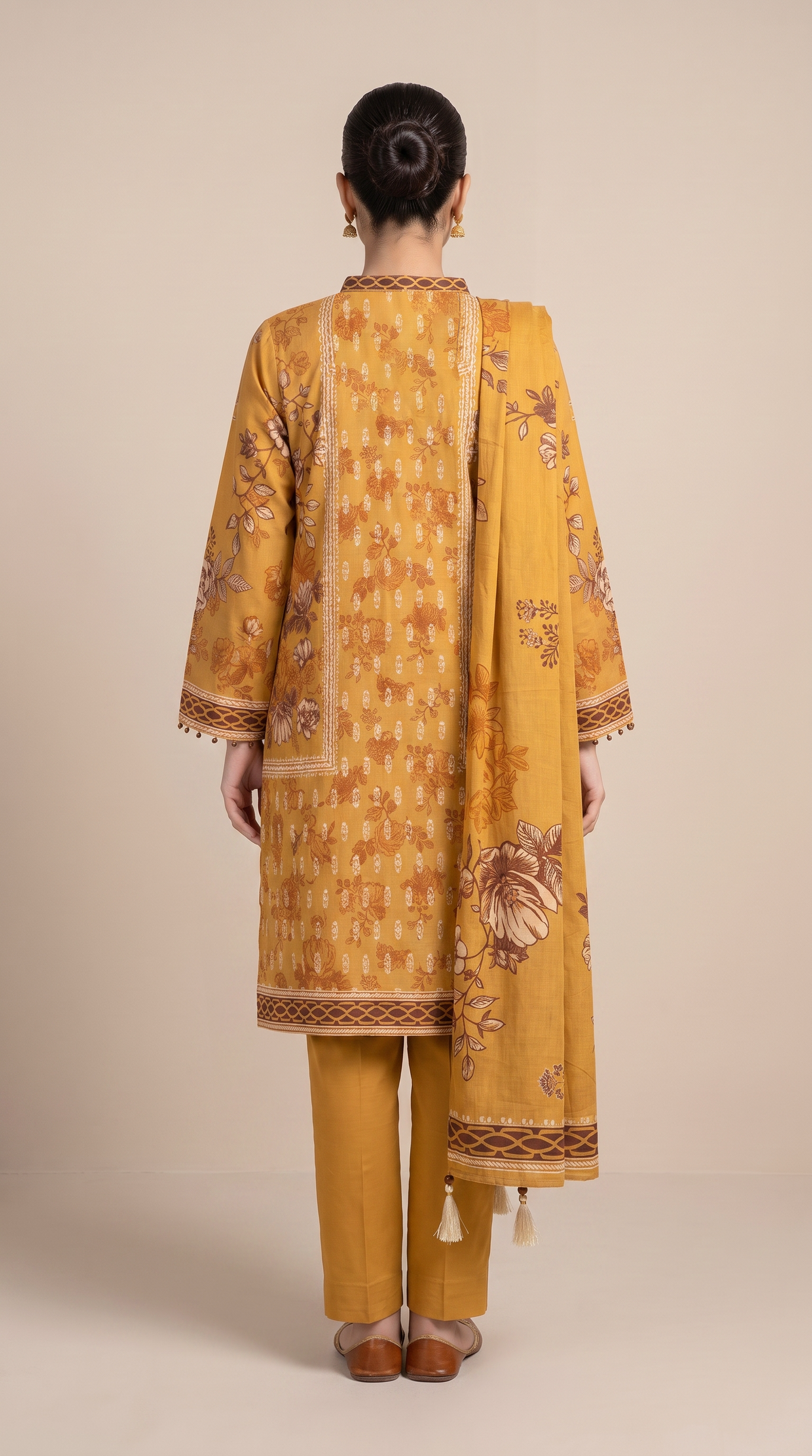 3Pc Printed Suit