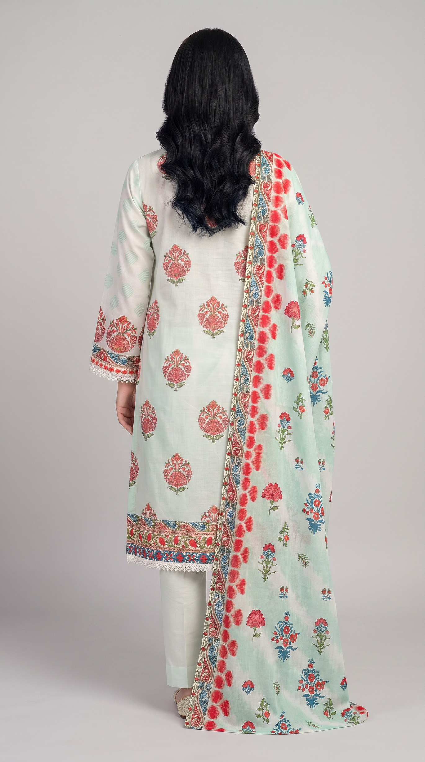 3Pc Printed Lawn Suit