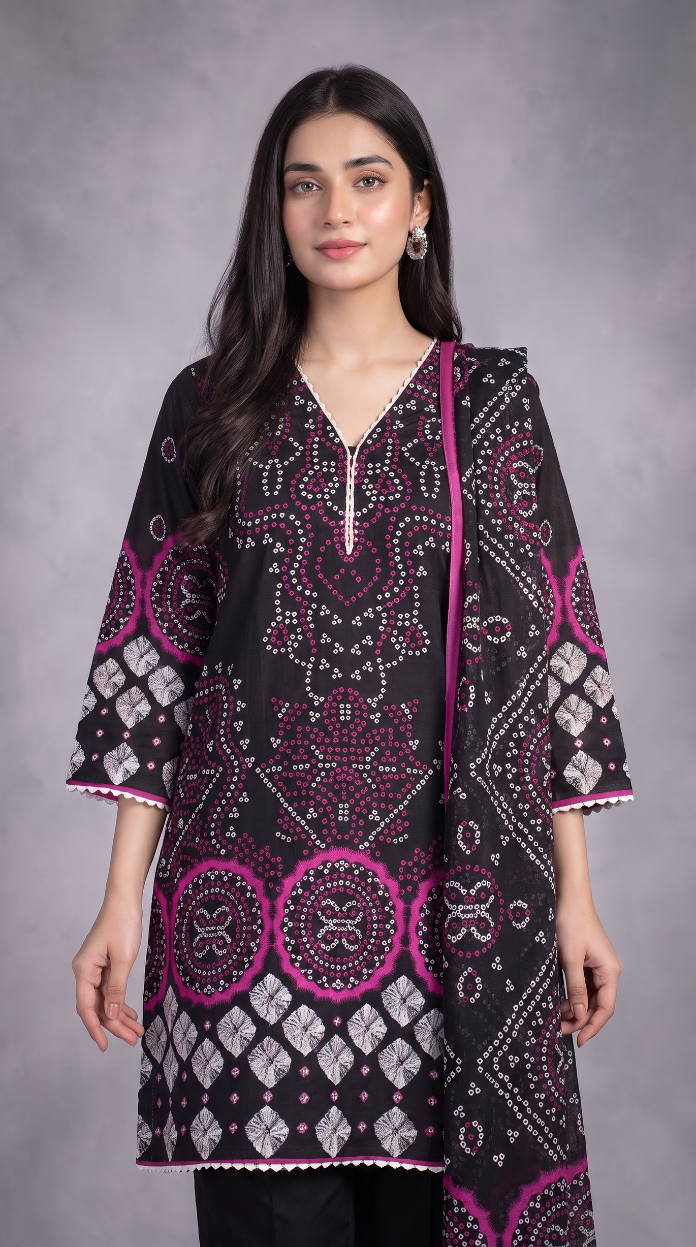 3Pc Printed Lawn Suit