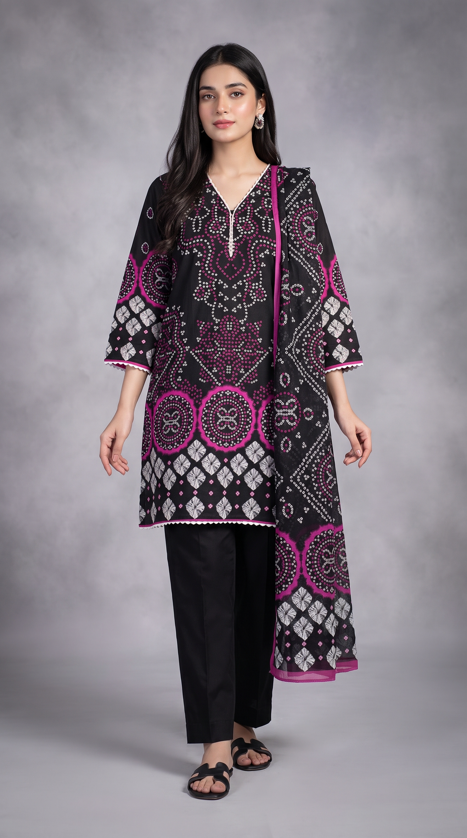 3Pc Printed Lawn Suit
