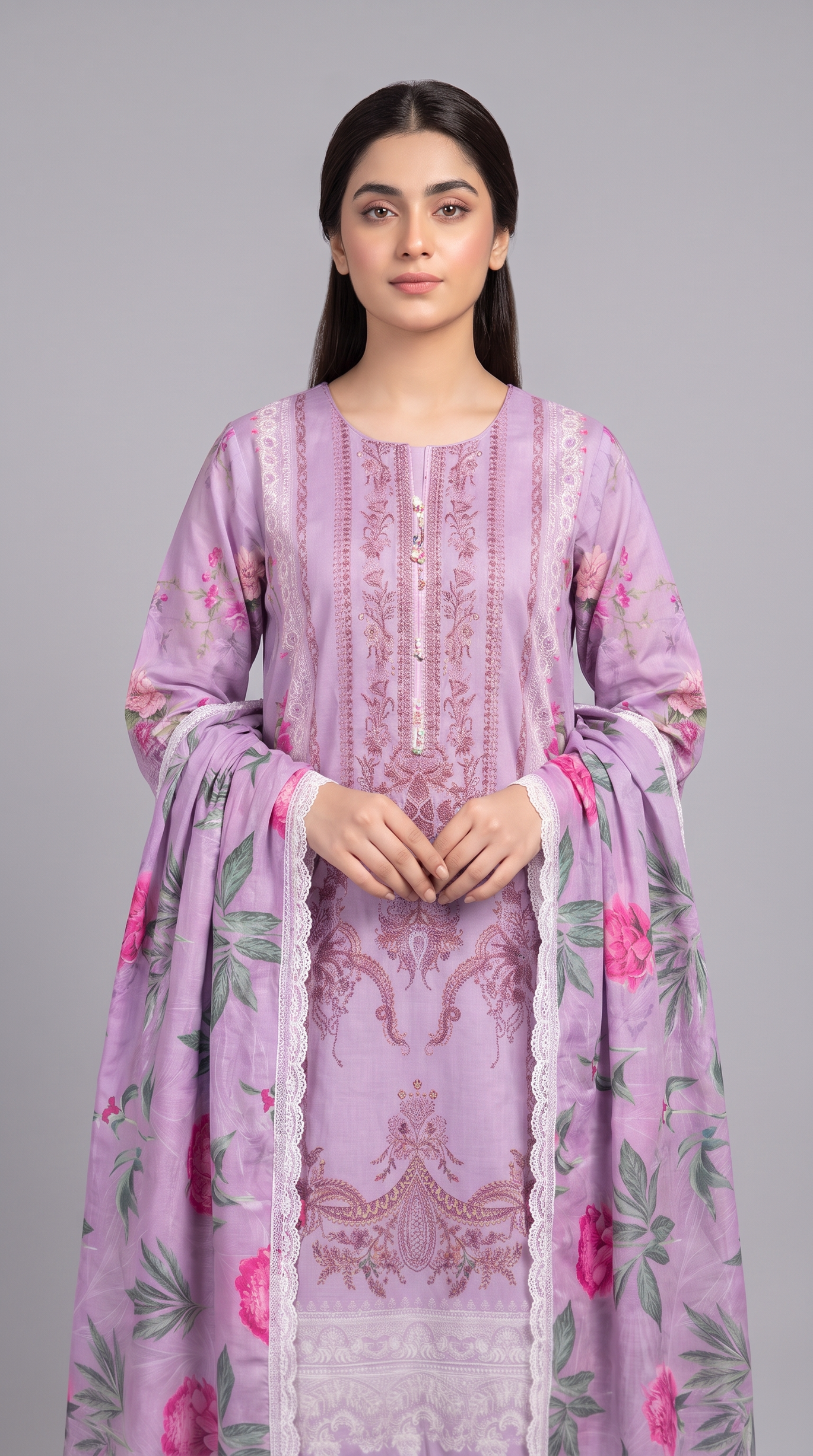 3Pc Printed Lawn Suit