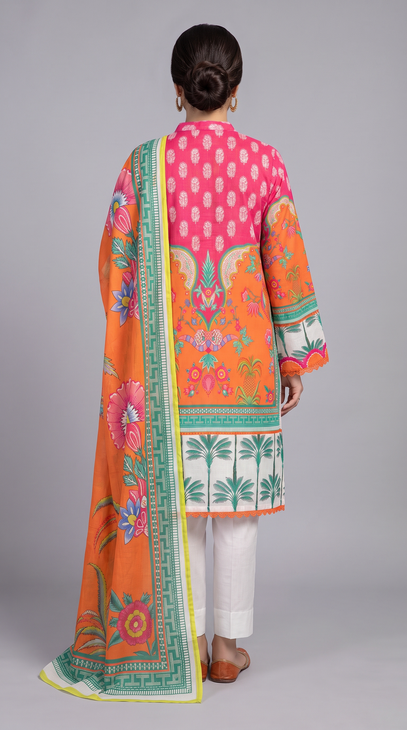 3Pc Printed Cross Hatch Suit