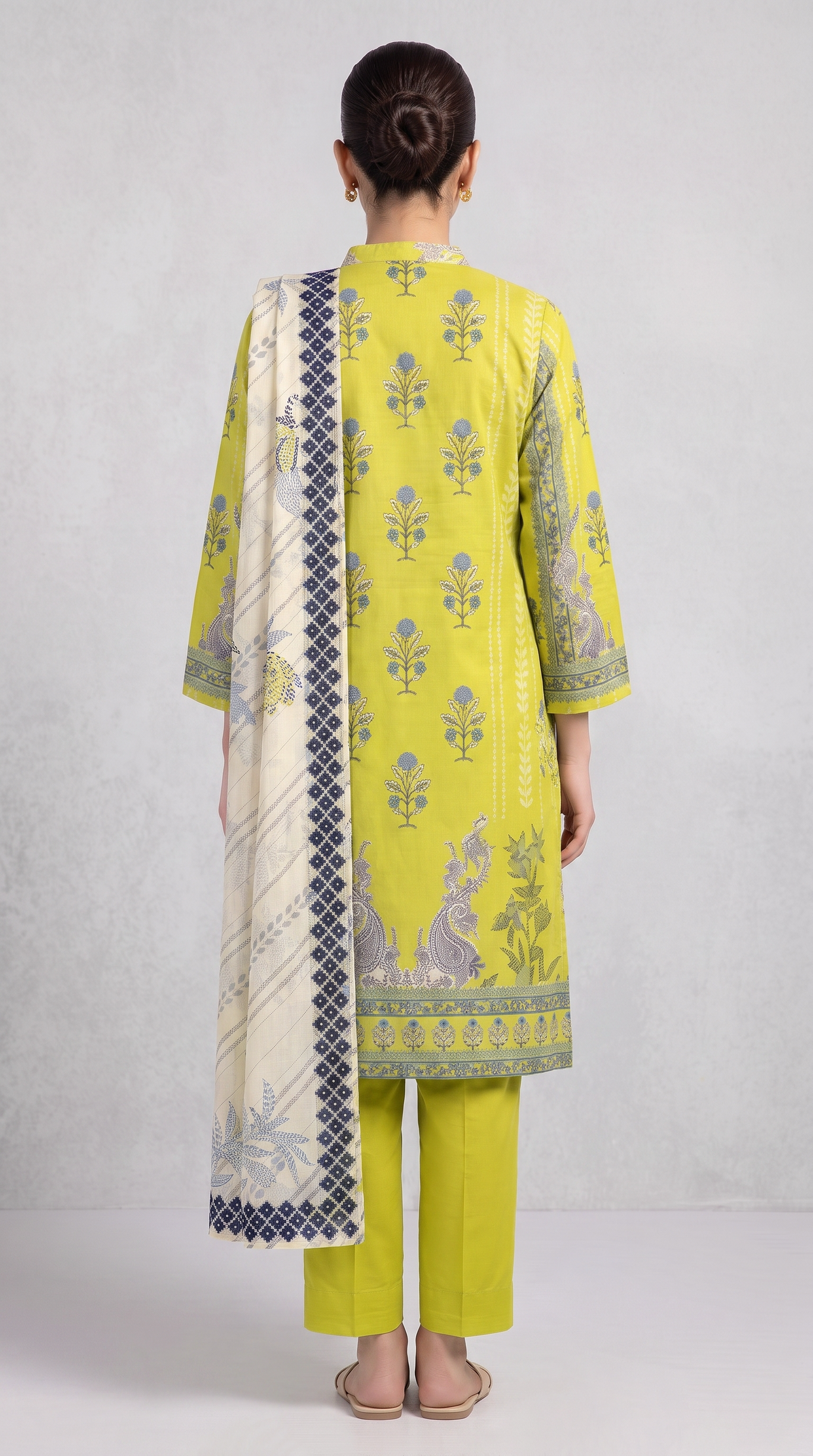 3Pc Printed Lawn Suit