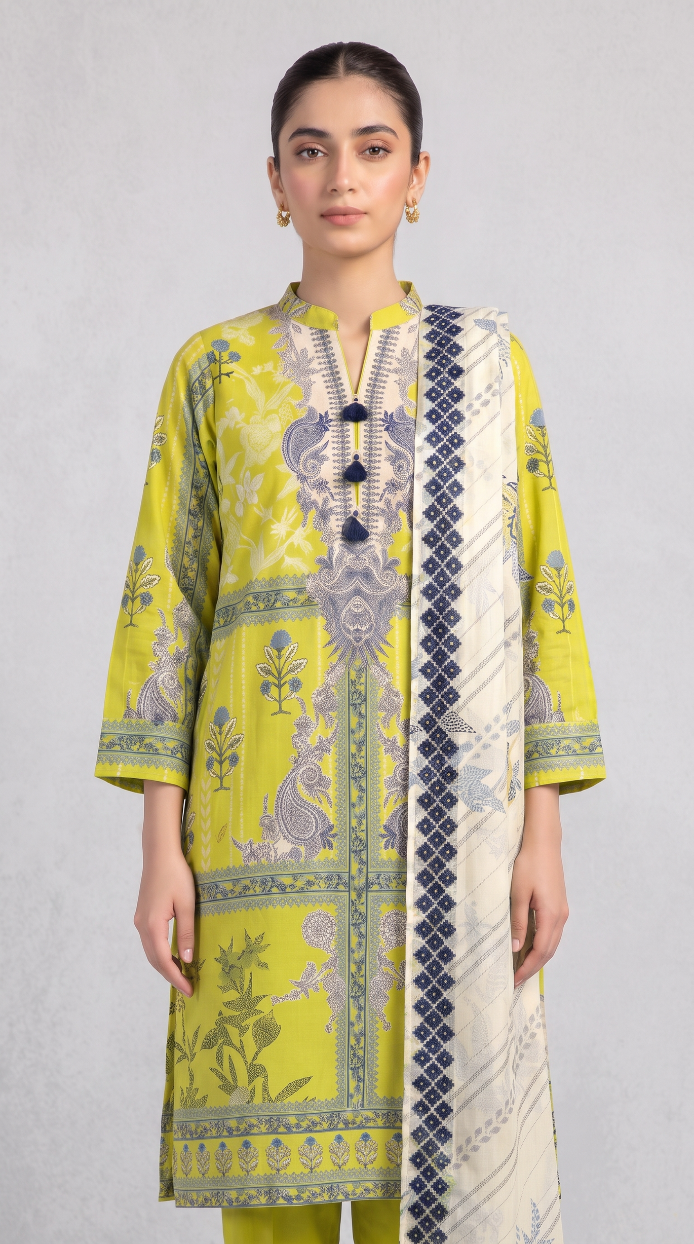 3Pc Printed Lawn Suit