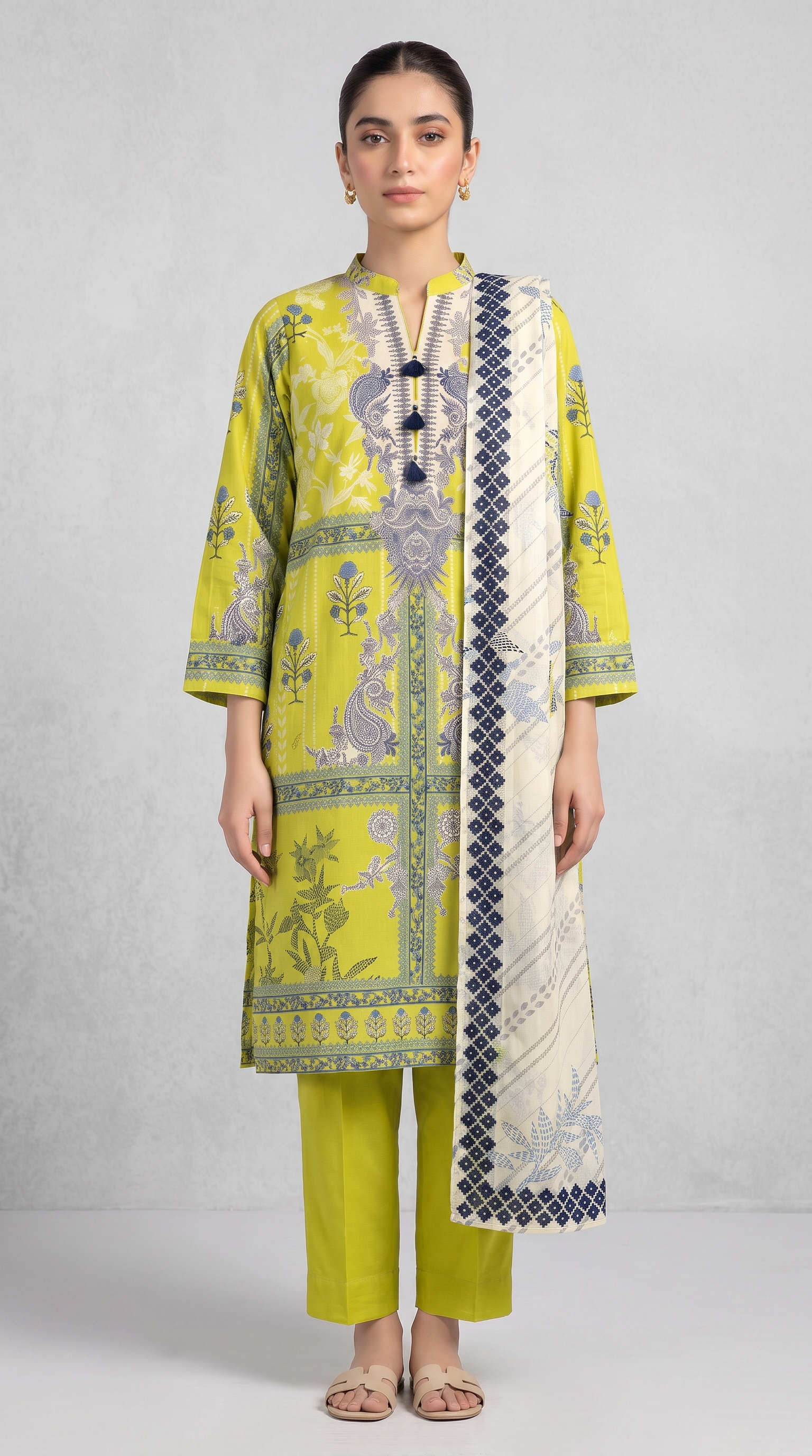 3Pc Printed Lawn Suit