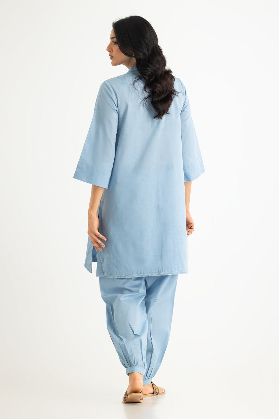 Jacquard Dyed Shirt And Cambric Trouser