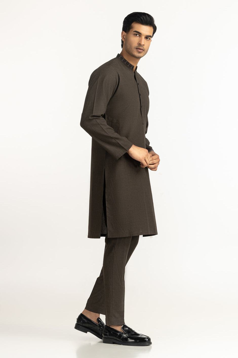 Regular Fit Embroidered Suits SK-EMB25-049