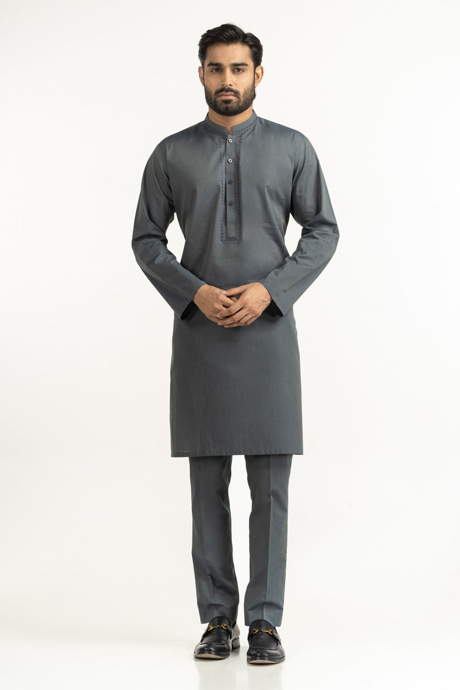 Regular Fit Embroidered Suits KP-EMB25-008