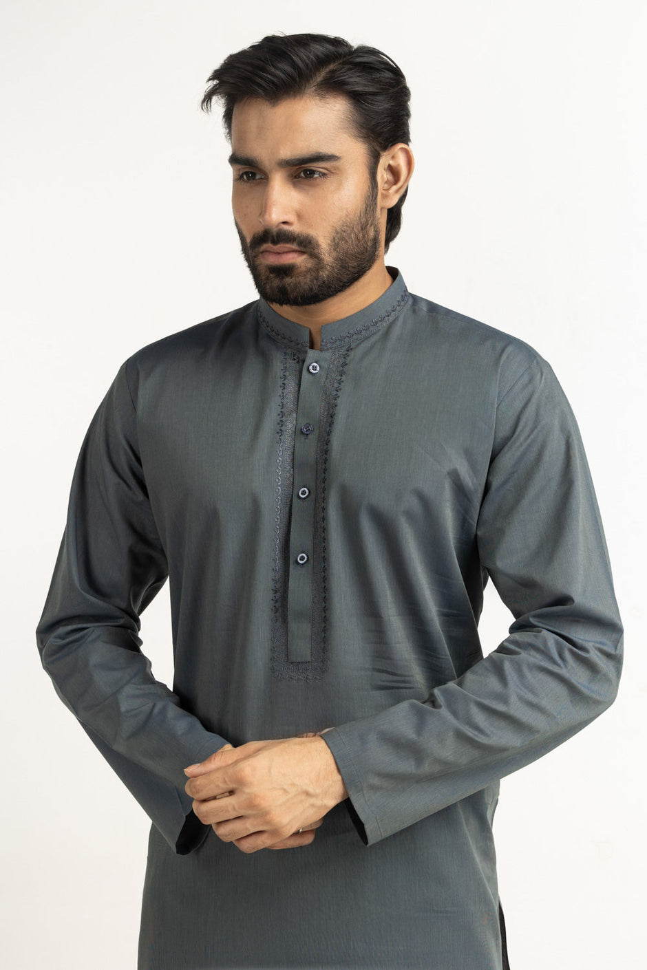Regular Fit Embroidered Suits KP-EMB25-008