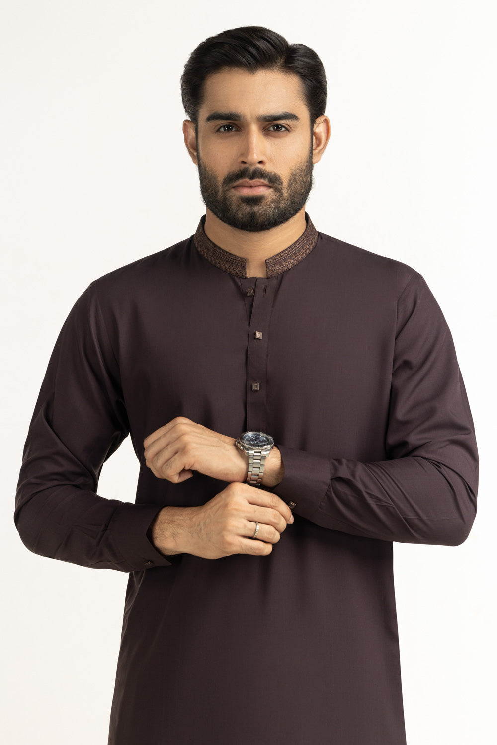 Regular Fit Embroidered Suits