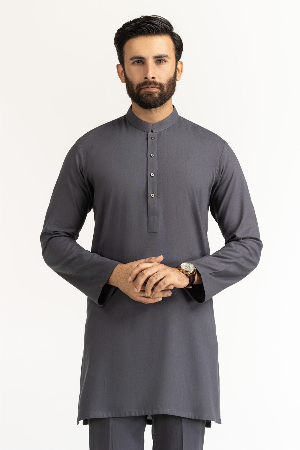 Short Length Kameez with Slim Straight Trouser Suit SK-BSCSL25-006