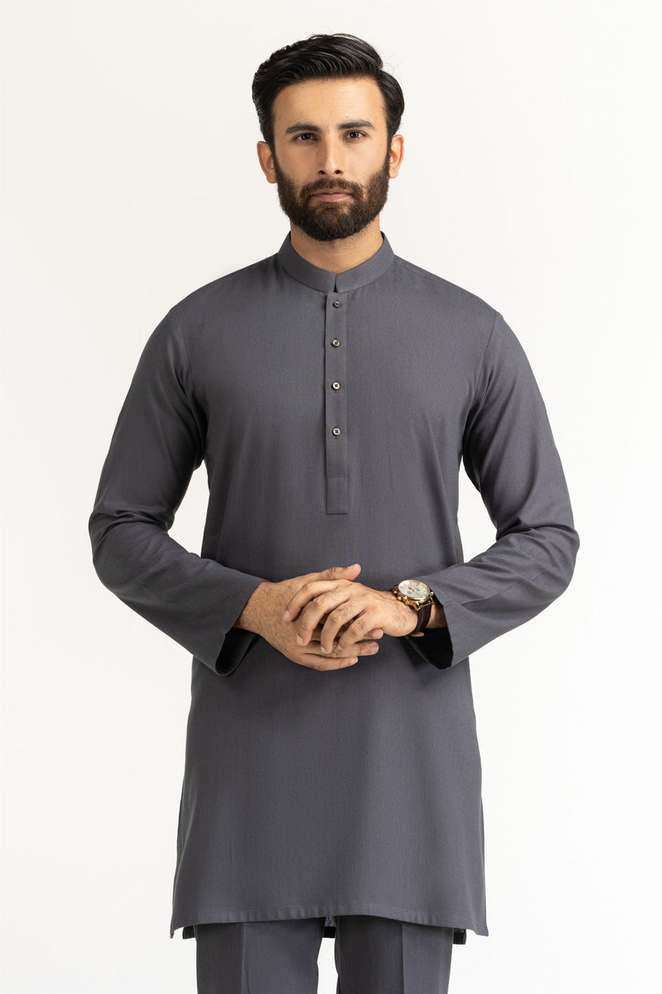 Short Length Kameez with Slim Straight Trouser Suit SK-BSCSL25-006