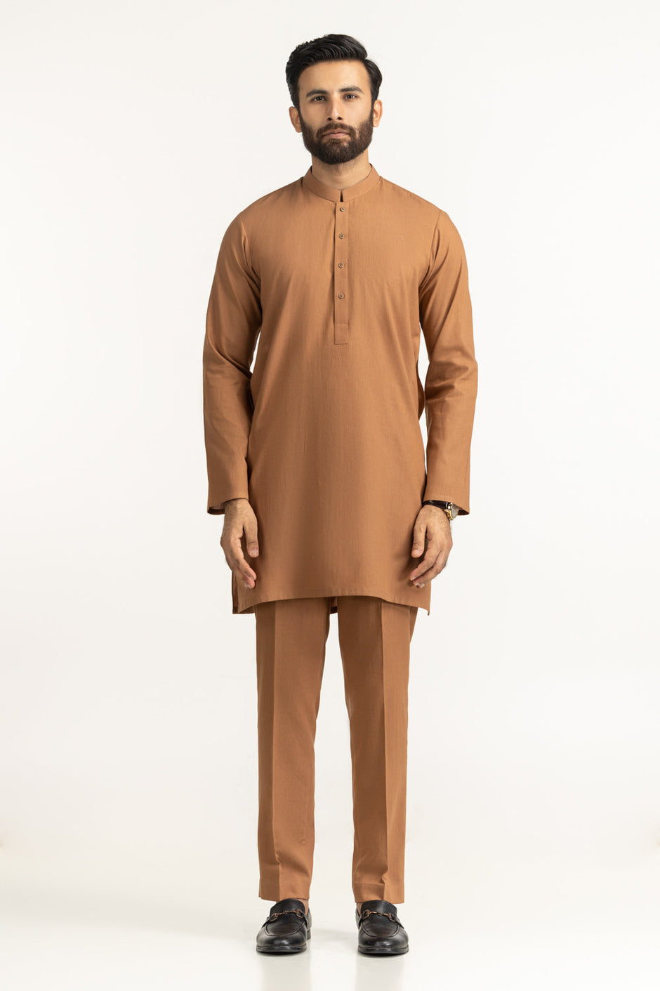 Short Length Kameez with Slim Straight Trouser Suit SK-BSCSL25-003