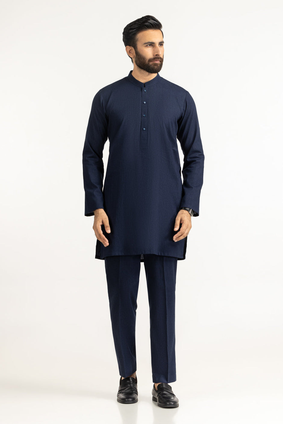 Short Length Kameez with Slim Straight Trouser Suit SK-BSCSL25-004