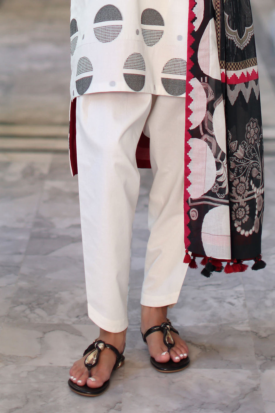 3 Piece Embroidered Jacquard Suit